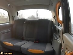 Petite 21yo cab GF fucked in taxi outdoor by taxi driver